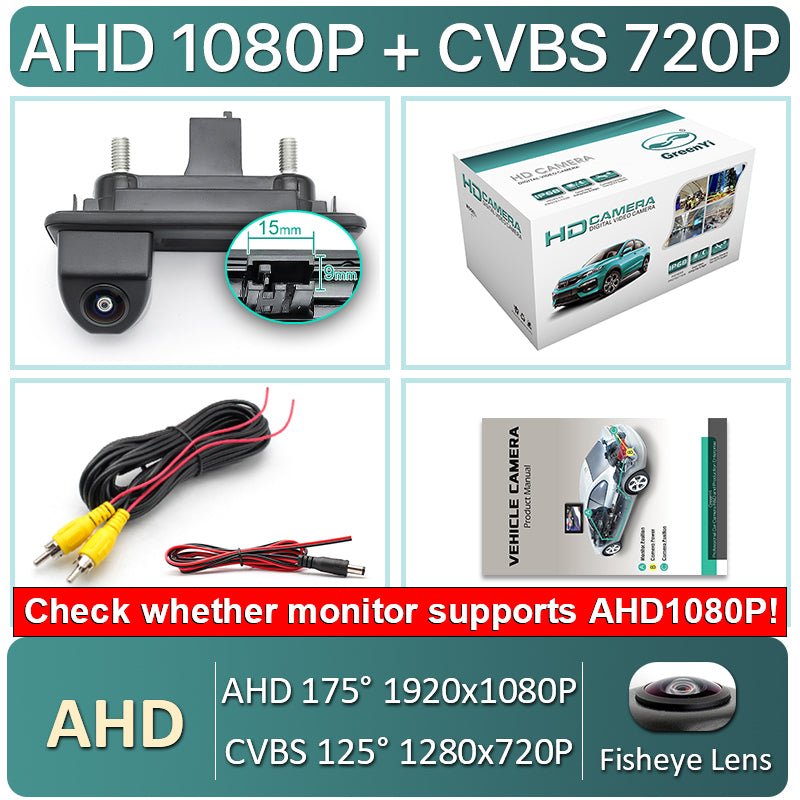 Volkswagen Skoda Octavia 2 3 A5 2011 - 2014 FullHD 1080P Tolatókamera - TopNAVI