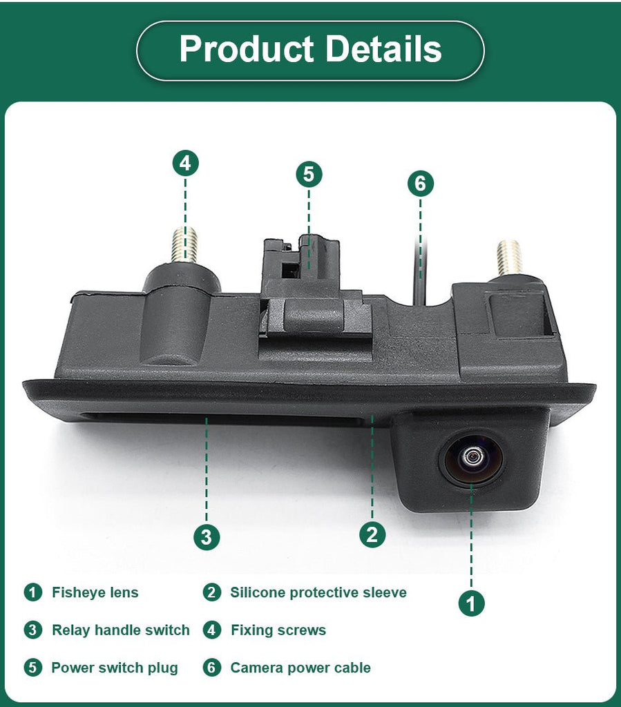 Volkswagen Touareg 2011 - 2016 FullHD 1080P Tolatókamera - TopNAVI